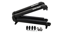 Multiple skis secured on Rhino-Rack SKI ARM4PR, illustrating large capacity