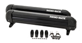 Rhino-Rack SKI ARM4PR on roof rack showing universal fit for multiple vehicles