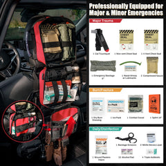 RHINO RESCUE IFAK pouch open contents for emergency care