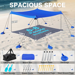 Rhino Valley UPF50+ shelter blocks harsh sun for safe lounging