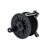 Riffe N.F. reel with low-profile design and durable nylon-fiberglass body.