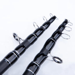 Fast-action carbon fiber rod blank designed for precise casts