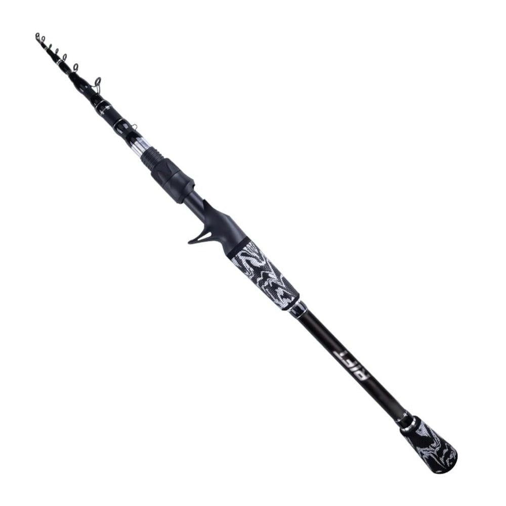 RIFT Venture telescopic rod collapsed to 24 inches for travel and storage convenience.
