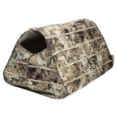 Rig'Em Right Bully Bird blind setup in Gore Optifade Marsh camo for quick field deployment.