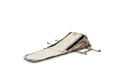 Rig'Em Right Waterfowl Xtreme ghillie blind back view shows padded comfort for all-day hunts.
