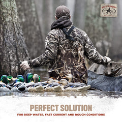 Rig Em Right 4-oz mushroom weight helps maintain spacing in windy conditions.