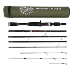 Rigged & Ready Smuggler 6 baitcast rod travel-ready compact design