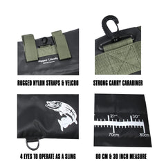 Folded compact unhooking mat 27 x 10 cm