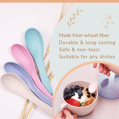Rightitem spoons in case, perfect for camping and school lunches