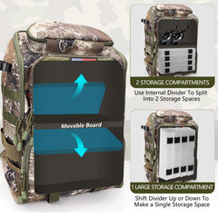 Durable, water-resistant fabric of Rillrun Backpack