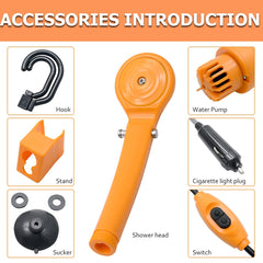 Riloer camping hiking beach use shown for outdoor rinsing