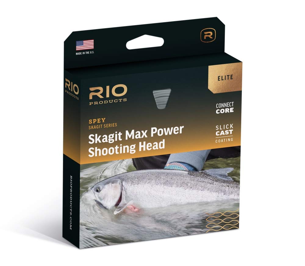Rio Elite Skagit Max Power front taper for easy turnover of large flies in tight spaces.