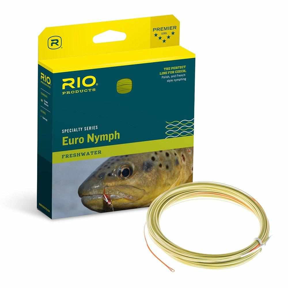 RIO FIPS Euro Nymph Line Neon spool showing compact, sensitive profile for easy transport