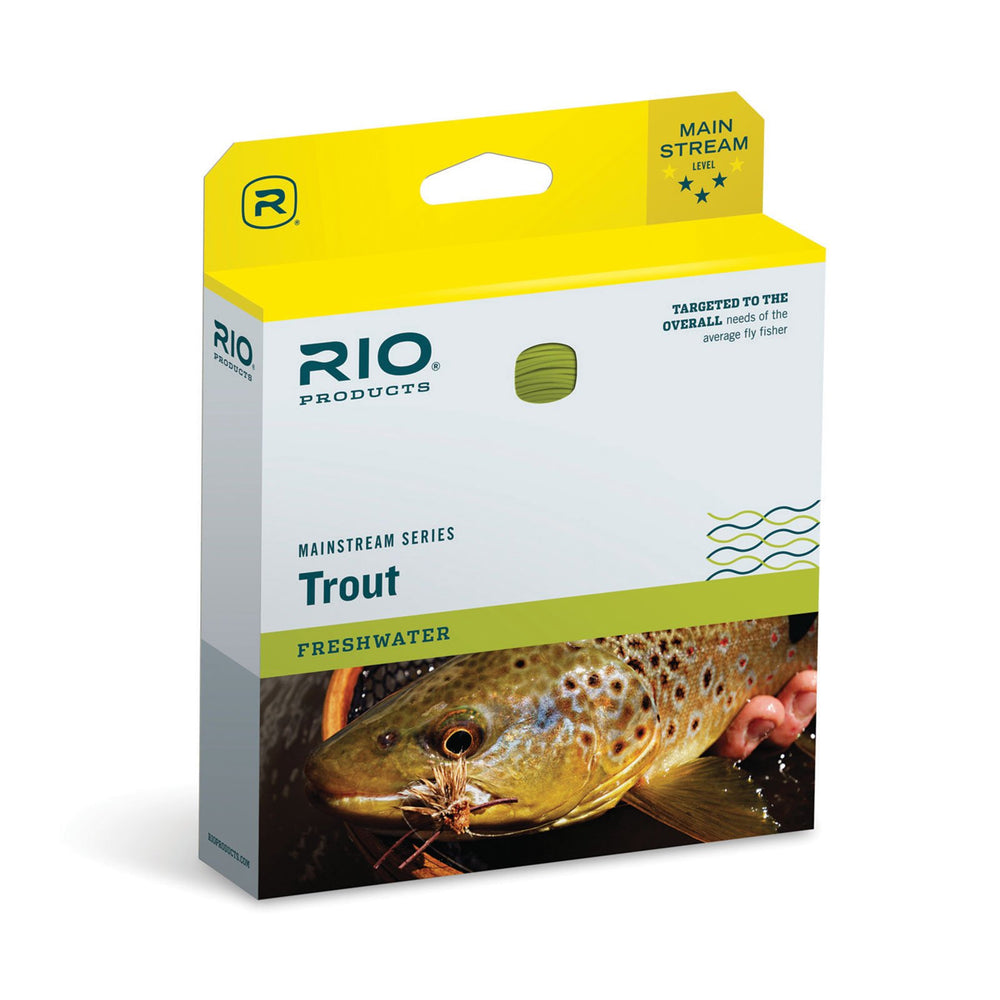 RIO Mainstream Type 3 12ft sinking tip line WF4F/S3 Brown/Lemon Green on a spool
