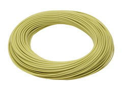 RIO Products Avid Saltwater Fly Line close-up highlights SlickCast coating enabling smoother casts.