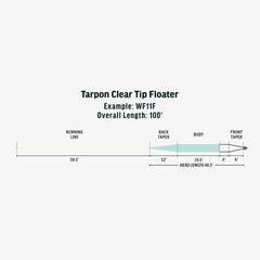 Overview of RIO Tarpon Clear Tip Floater taper for tarpon fishing