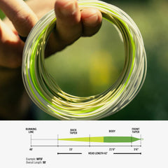 Long head design and 47-foot head length of Rio Gold line