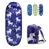rioyalo kids sleeping bag unicorn portrait offers a playful design for comfy outdoor sleepovers.