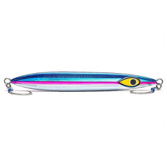 Rip Roller Slow Fall Jig Silver Pink Blue 400g 15oz side view