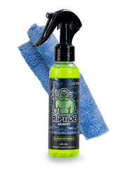 Riptide Armory Glass Cleaner bottle for streak-free optics.