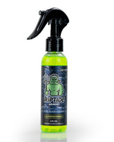 Riptide Armory glass cleaner bottle showing spray nozzle for streak-free cleaning