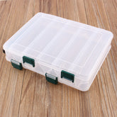 RiToEasysports fishing storage box with closed lid showing organized compartments