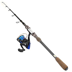 RiToEasysports ice fishing rod handle showing comfortable grip.