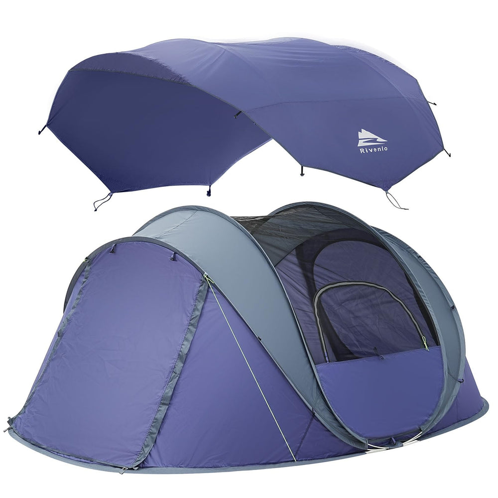 Rivenlo pop-up tent with skylight for stargazing and ambiance