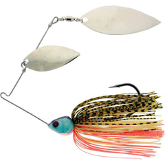 River2Sea Bling half-ounce DW Bluegill spinnerbait glistening in water for stained-water fishing
