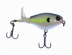 River2Sea Whopper Plopper 60 I Know It lure in action with topwater plop for bass fishing