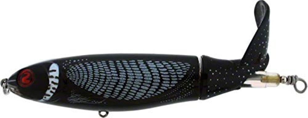 River2Sea Whopper Plopper topwater lure, Black, creates surface action for potential strikes.