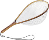Riverruns long wooden net handle with ergonomic grip for comfortable fishing sessions