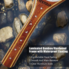 Riverruns long wooden net with soft rubber mesh gentle on catch-and-release