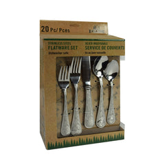 Rivers Edge dinner knife from the 20-piece set, durable and rust-resistant