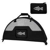 Rivruns Fishing Wader Bag in Charcoal Taupe with vented mesh panel