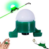 RJSQAQE LED night fishing strike alert front view shows compact ABS housing for stable mounting.