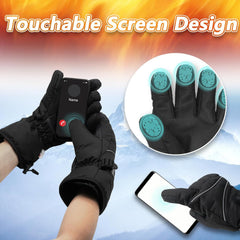 RNSSEZ heated gloves temperature control view with three heat levels