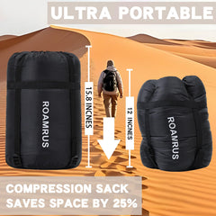ROAMRUS compression storage sack keeps gear organized and pack-ready