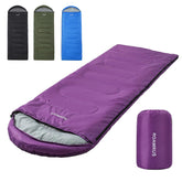 ROAMRUS 3Season sleeping bag with waterproof shell protects you outdoors.