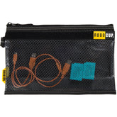 ROBOCUP zippered storage pouch front view with translucent PVC panel