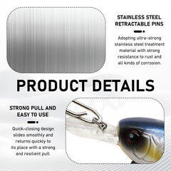 Clip weight detail: 0.3 g per piece in 100-piece pack