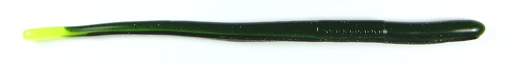 Roboworm Straight Tail Worm Mean Green for improved bite detection and versatile rigs