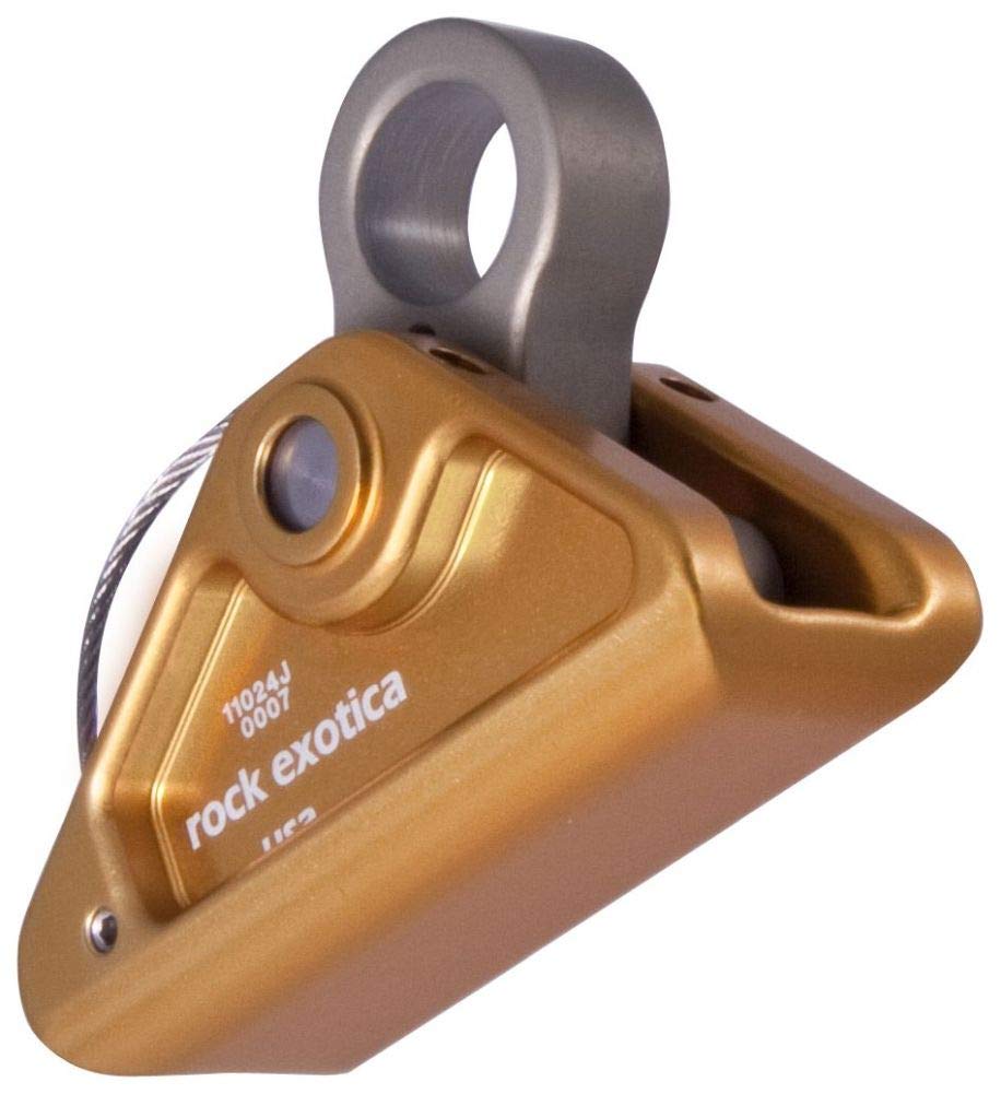 Rock Exotica rockGrab on rope showing lightweight, secure rope grabbing for climbing and rigging