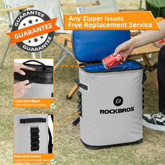 ROCKBROS Backpack Cooler insulated interior keeps drinks cool on sunny day trips.
