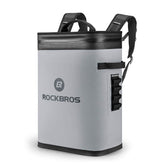 ROCKBROS Backpack Cooler leak-proof close-up shows secure seal for mess-free outings.