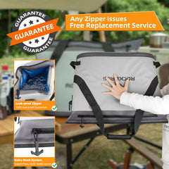 ROCKBROS soft cooler demonstrates 22L capacity for weekend trips and large gatherings