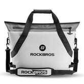 ROCKBROS soft cooler open-top view showing easy access for quick drinks on the go