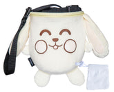 Rockbuddy Rabbit chalk bag front view showing roomy chalk storage for reliable grip.