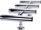 Four tube rocket launcher rod holder assembly