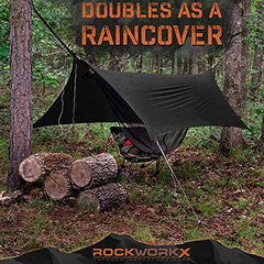 ROCKWORKX hammock-pocket: built-in reversible pocket for quick gear access.